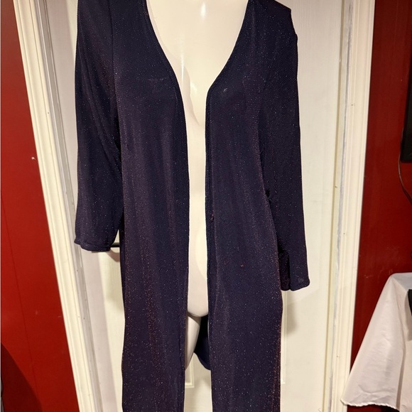 Elegant Navy Cardigan - Picture 1 of 3
